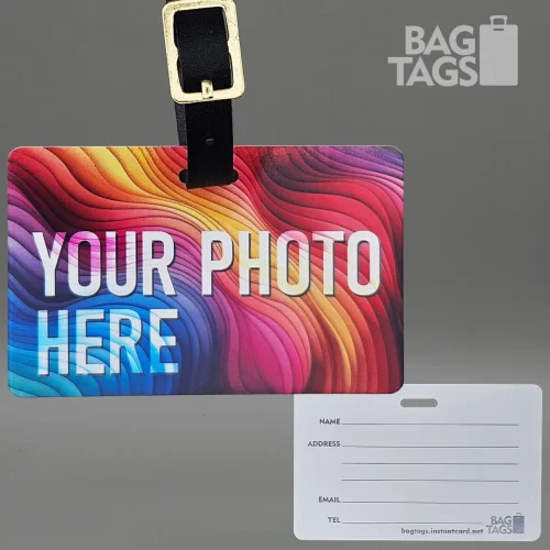 custom luggage tag - single-address horizontal